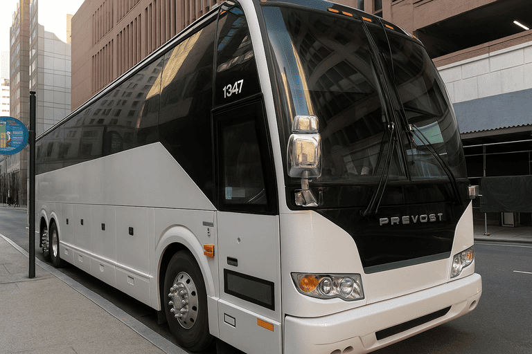 a St Joseph Coach Bus Service coach bus