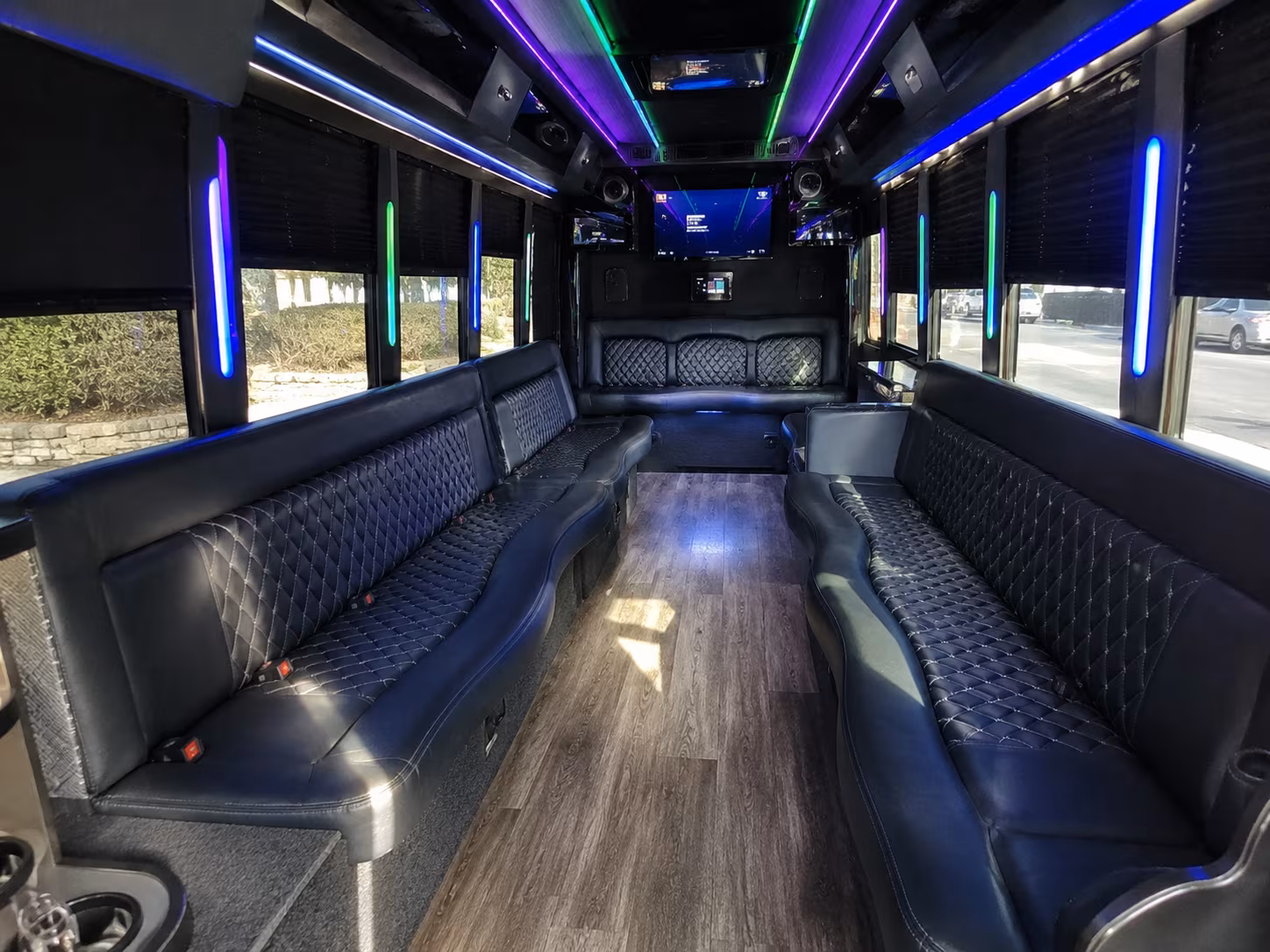 st joseph 15 passenger party bus interior