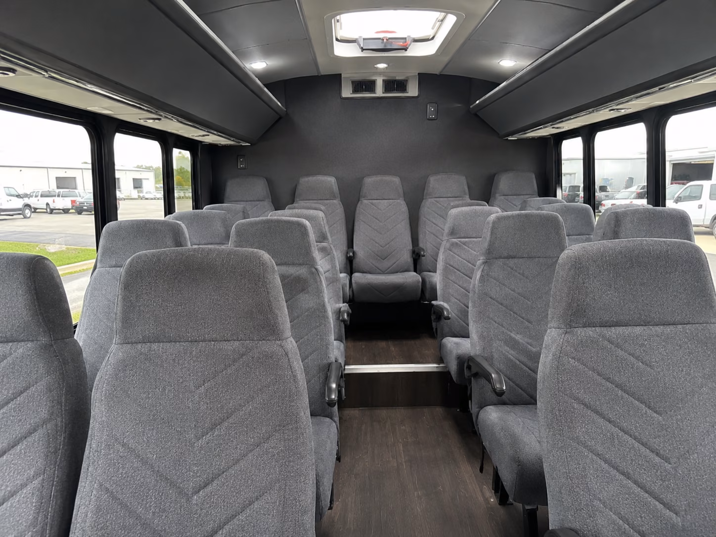 st joseph 20 passenger minibus inside