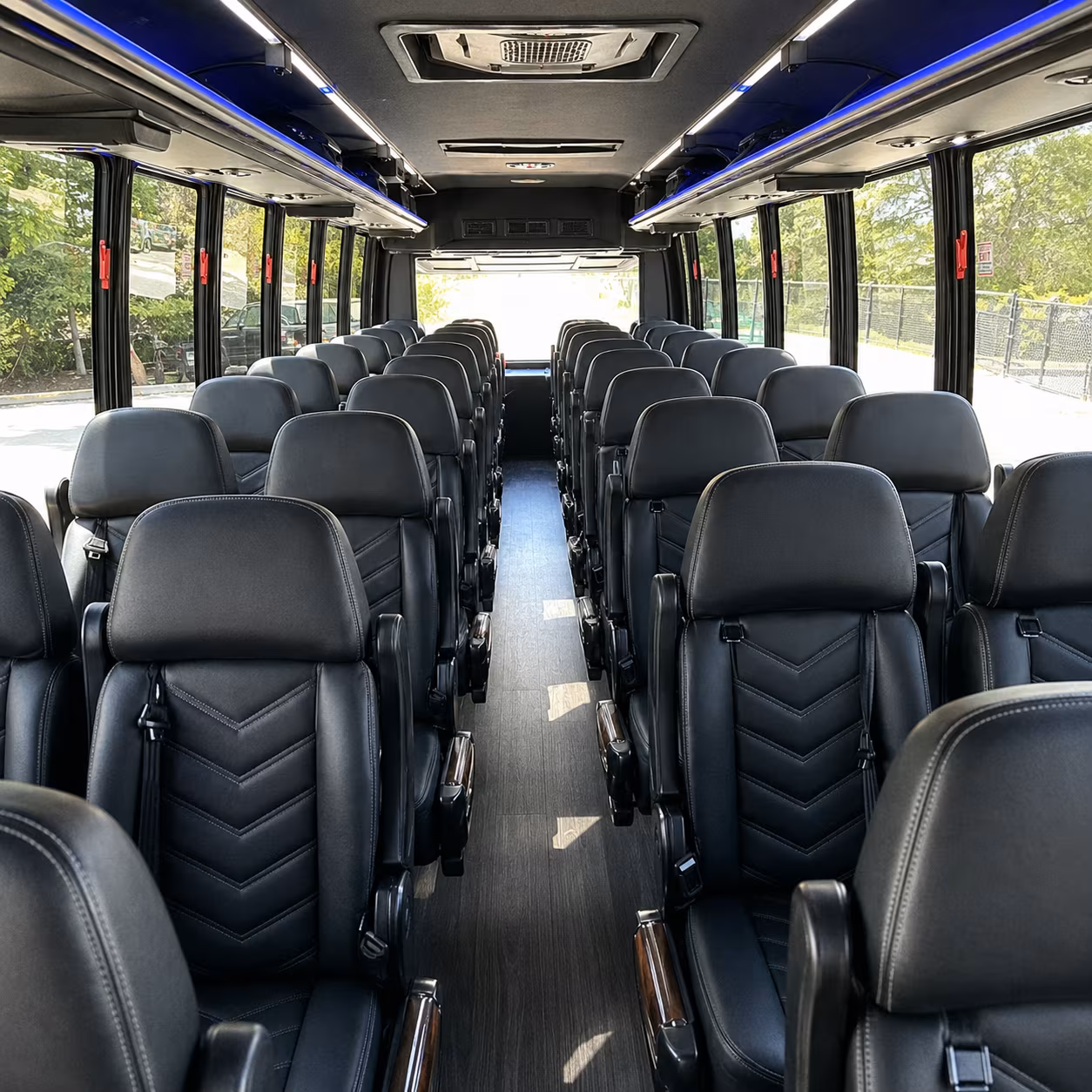 st joseph 25 passenger minibus inside