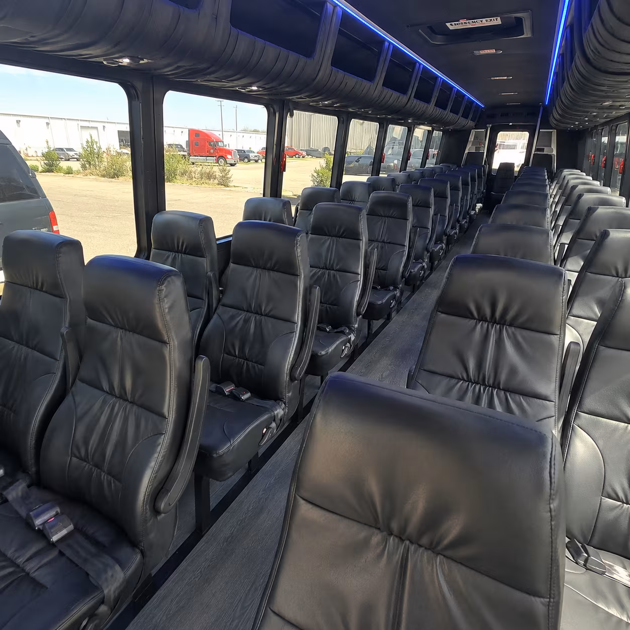 st joseph 28 passenger minibus inside