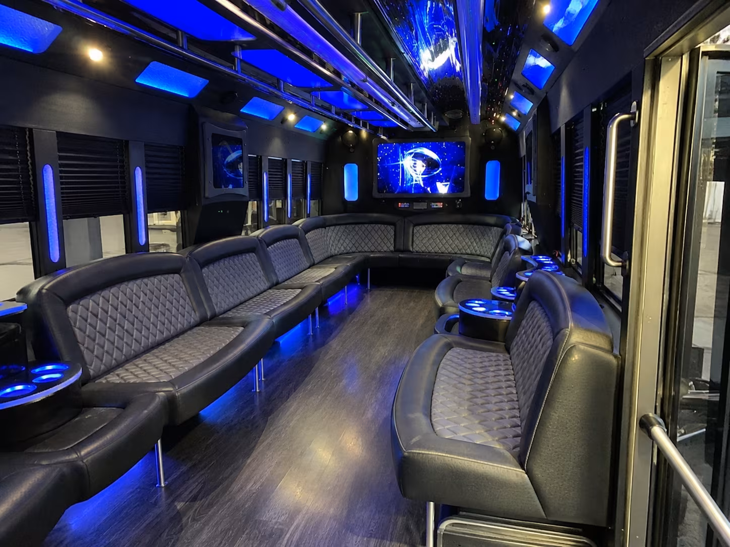 st joseph 28 passenger party bus interior