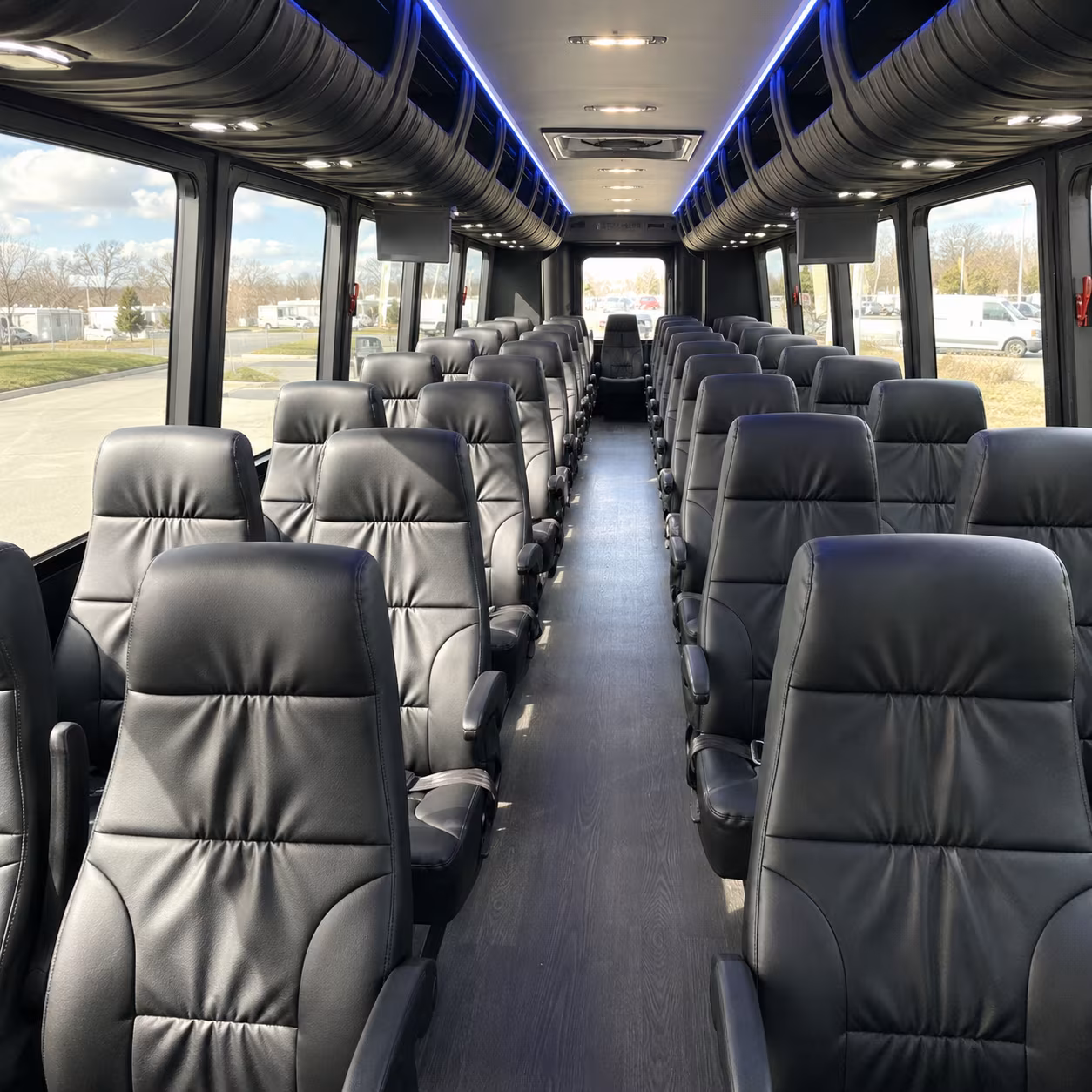 st joseph 30 passenger minibus inside
