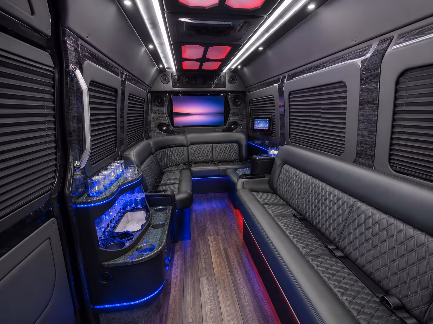 st joseph 30 passenger party bus interior